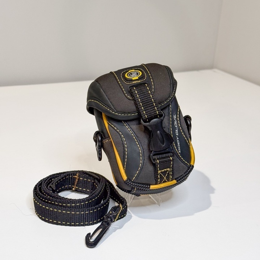 Body Glove Camera Pouch Case with Detachable Strap & 4 Pockets | Grey/Yellow